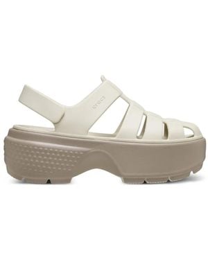 Crocs™ Stomp Fisherman Logo-Print Sandals - White