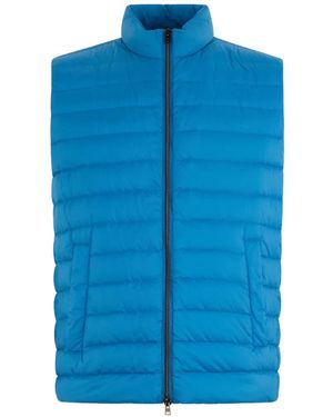 Herno Quilted Sleeveless Gilet - Blue