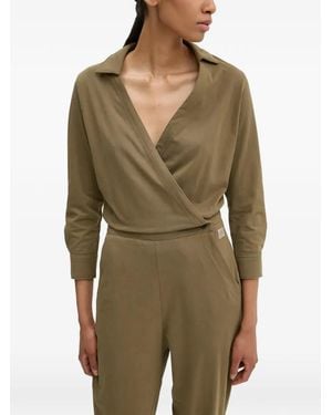 G-Star Collared Wrap Jumpsuit - Green