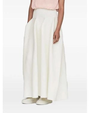 CFCL Pottery Flared Maxi Skirt - White