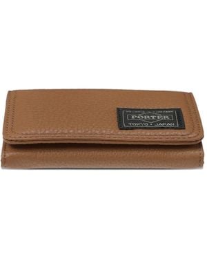 Porter-Yoshida and Co Leather Cardholder - Brown