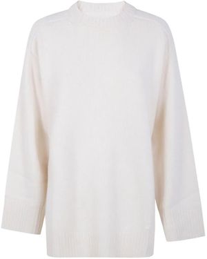 Loulou de Saison Pull Safi À Fente Latérale - White