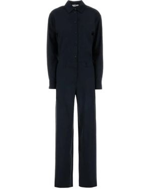 PT Torino Long-Sleeve Button-Up Jumpsuit - Blue