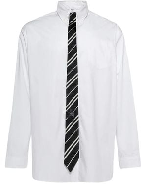 Vetements Chemise À Détail Noué - White