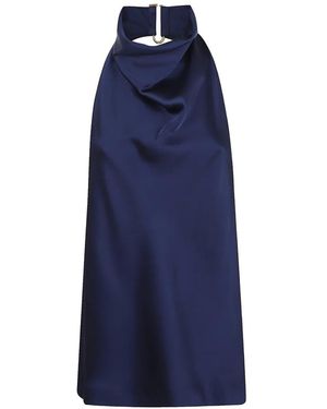 Stella McCartney Draped Halterneck Top - Blue