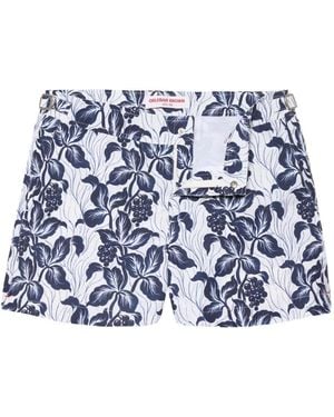 Orlebar Brown Setter Badeshorts Mit Blumen - Blau