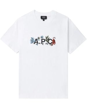 A.P.C. ロゴ Tシャツ - ホワイト