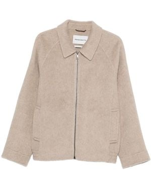 Amaranto ジップアップ ジャケット - ナチュラル