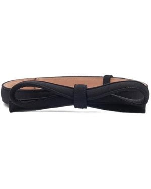 Carolina Herrera Bow-Detail Wool Belt - White