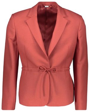 Random Identities Drawstring Waist Blazer - Red