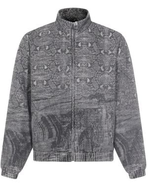 Daily Paper Snake Zipped Jacket - Grey