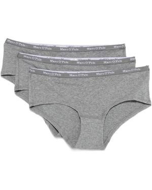 Marc O' Polo Set De Tres Calzoncillos Con Logo - Gris
