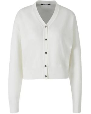 Jacquemus V-Neck Cardigan - White