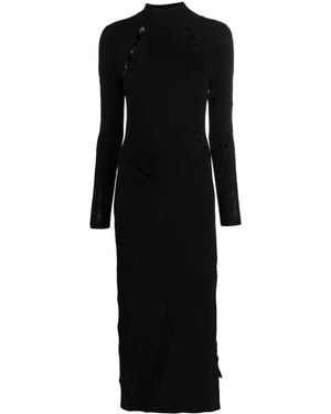 Y-3 Ingesan Devoré Knitted Dress - Black