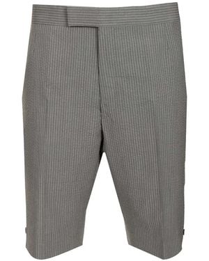 Thom Browne Side-Slit Shorts - Grey