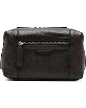 Officine Creative Neceser De Piel Con Cremallera - Negro