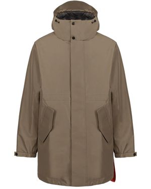 AFTER LABEL Parka Con Capucha - Marrón