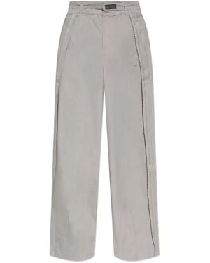 adidas X Mercedes Frayed Stripe Trousers - Grey