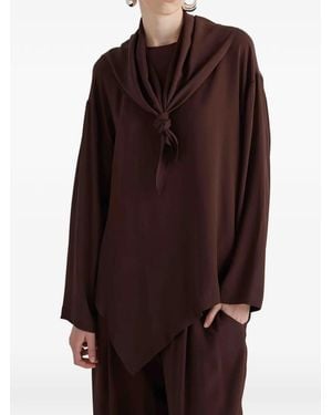 MEIMEIJ Asymmetric Blouse - Purple