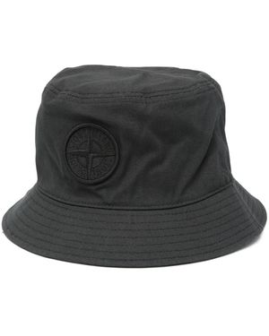 Stone Island Cappello Bucket Con Motivo Compass - Nero