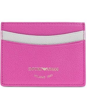 Emporio Armani Portacarte Con Design Color-Block - Rosa