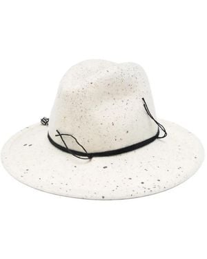 Yesey Speckled-Dice Hat - White