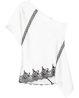 IRO Topazi Lace-Trim Top - White