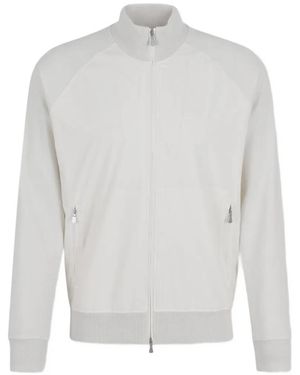 Gran Sasso Zip-Up Sweatshirt - White