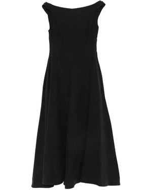 Collection Privée Lizza Flared Midi-Jurk - Zwart