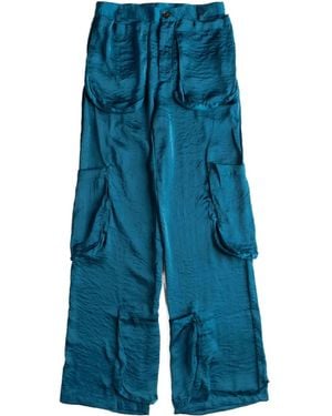 Edward Cuming Cargohose mit weitem Bein - Blau