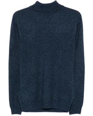 Boglioli Pullover Mit Stehkragen - Blau