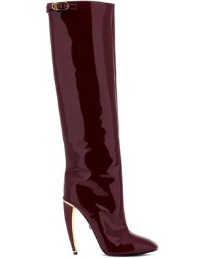 Roberto Cavalli Knee-High Boots - Red