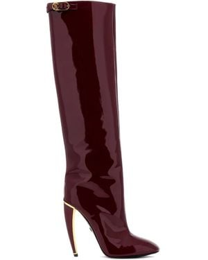 Roberto Cavalli Knee-High Boots - Red