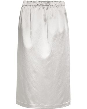 Fabiana Filippi Duchesse Satin Skirt - White