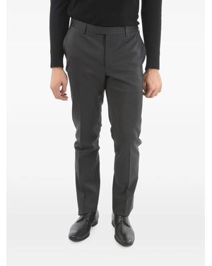 Corneliani Hook-And-Zip-Fastening Trousers - Black