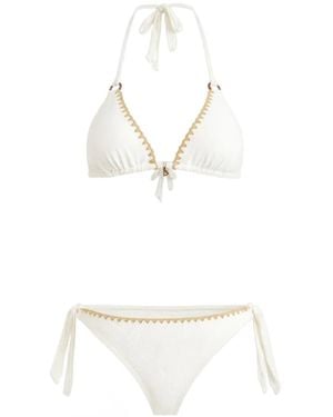 Banana Moon Dimka Santa Fé Crochet-Trim Swimsuit - White