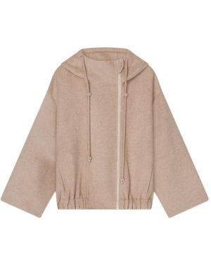 Aeron Drawstring-Hood Jacket - Natural