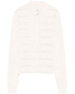 Patrizia Pepe Quilted Zipped Puffer Jacket - White
