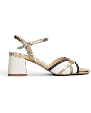 Bibi Lou Silou Block-Heel Sandals - Natural