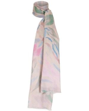Kinross Cashmere Schal Mit Print - Pink