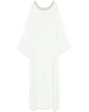 Amen Gem-Embellished Maxi Dress - White