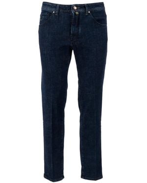 Jacob Cohen Five-Pocket Cropped Jeans - Blue