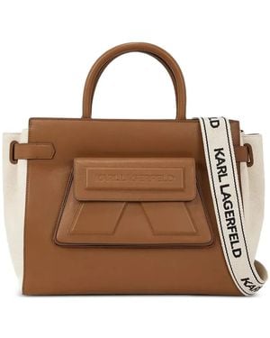 KARL LAGERFELD K/Ikonik Tote Bag - Brown