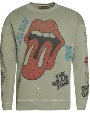 MadeWorn Rolling Stones Sketch Sweatshirt - Green