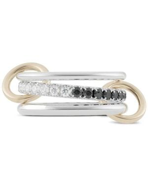 Spinelli Kilcollin 18Kt Geelgouden Ring Met Zwarte Diamant - Wit