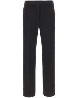 Kaos Straight-Leg Slit-Hem Pants - Black