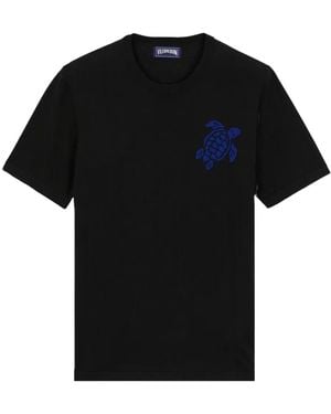 Vilebrequin T-Shirt mit Logo-Print - Schwarz