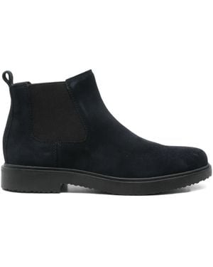 Geox Beatles Leather Boots - Black