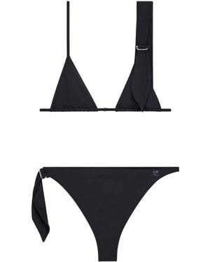 Courreges Scarf-Embellished Bikini - Black