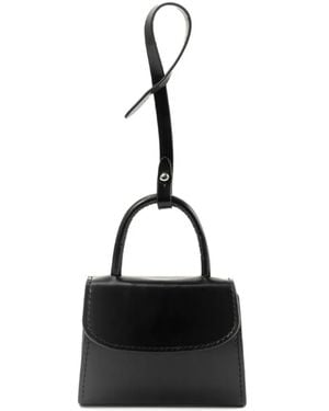 BY FAR Mini Mini Structured Cardholder Charm - Black